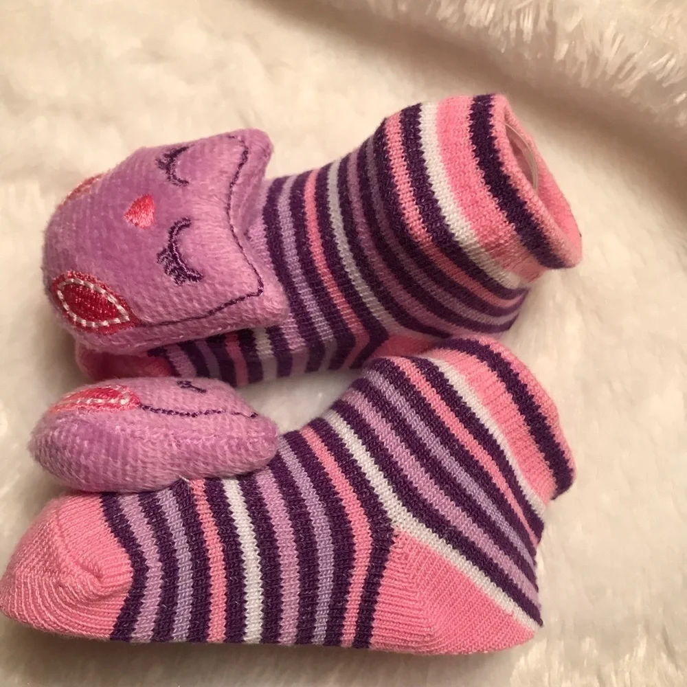 Newborn Baby 3D Owl Sock Booties